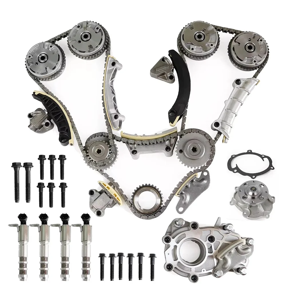 Timing Chain Kit with Oil Pump & Water Pump 12648423 12665856 12672484 918-187 for Chevrolet Buick 3.6L Engine 2006-2016