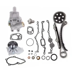 Engine Timing Chain Kit with Oil Pump & Water Pump 13021-53J00 13024-40F00 13028-8B000 13091-40F15 for Nissan 2.4L Engine 1989-1997