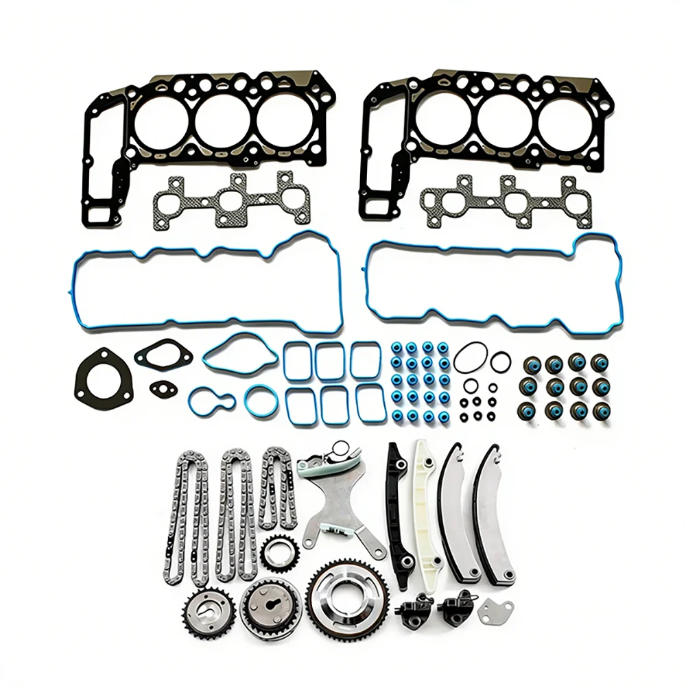 Timing Chain & Head Gasket Repair Kit 53021290AA 53020679 53021291AF for Jeep 3.7L 2010-2015
