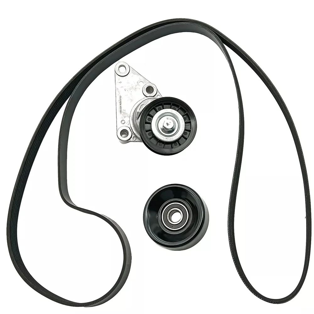 Serpentine Belt Kit 6PK2370,38158, 36299, 90K38158D, K060935 for GM Chevrolet Cadillac 4.8L 5.3L 6.0L 6.2L