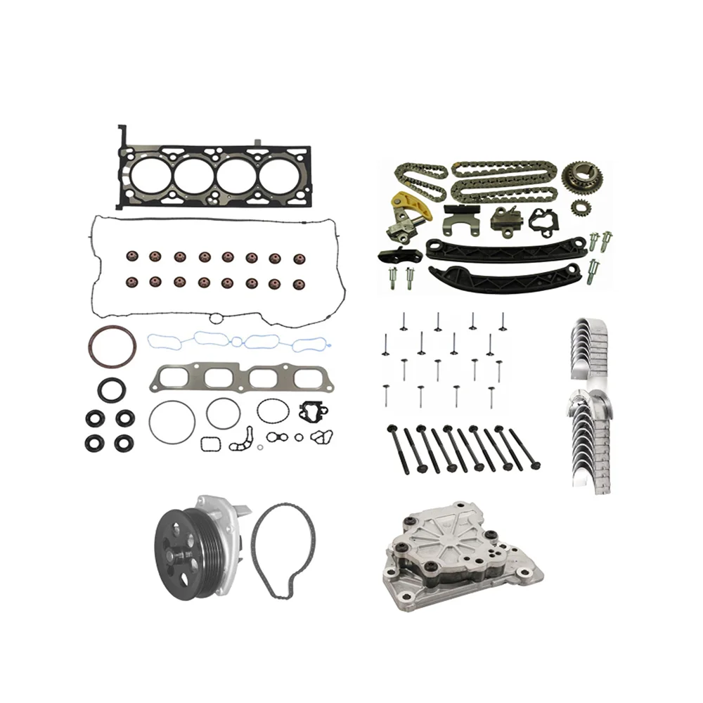 Engine Rebuild Kit with Timing Chain Kit HGS348 11610687 55598493 for Buick Cadillac Chevrolet 2.0L