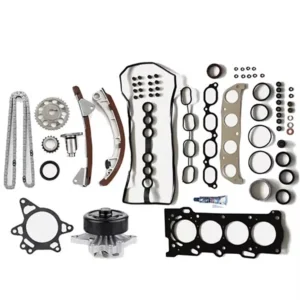 Timing Chain Kit with Water Pump & Head Gasket Set HS26158PT HS54383B HS2024 for 2000-2008 Toyota Corolla 1.8L