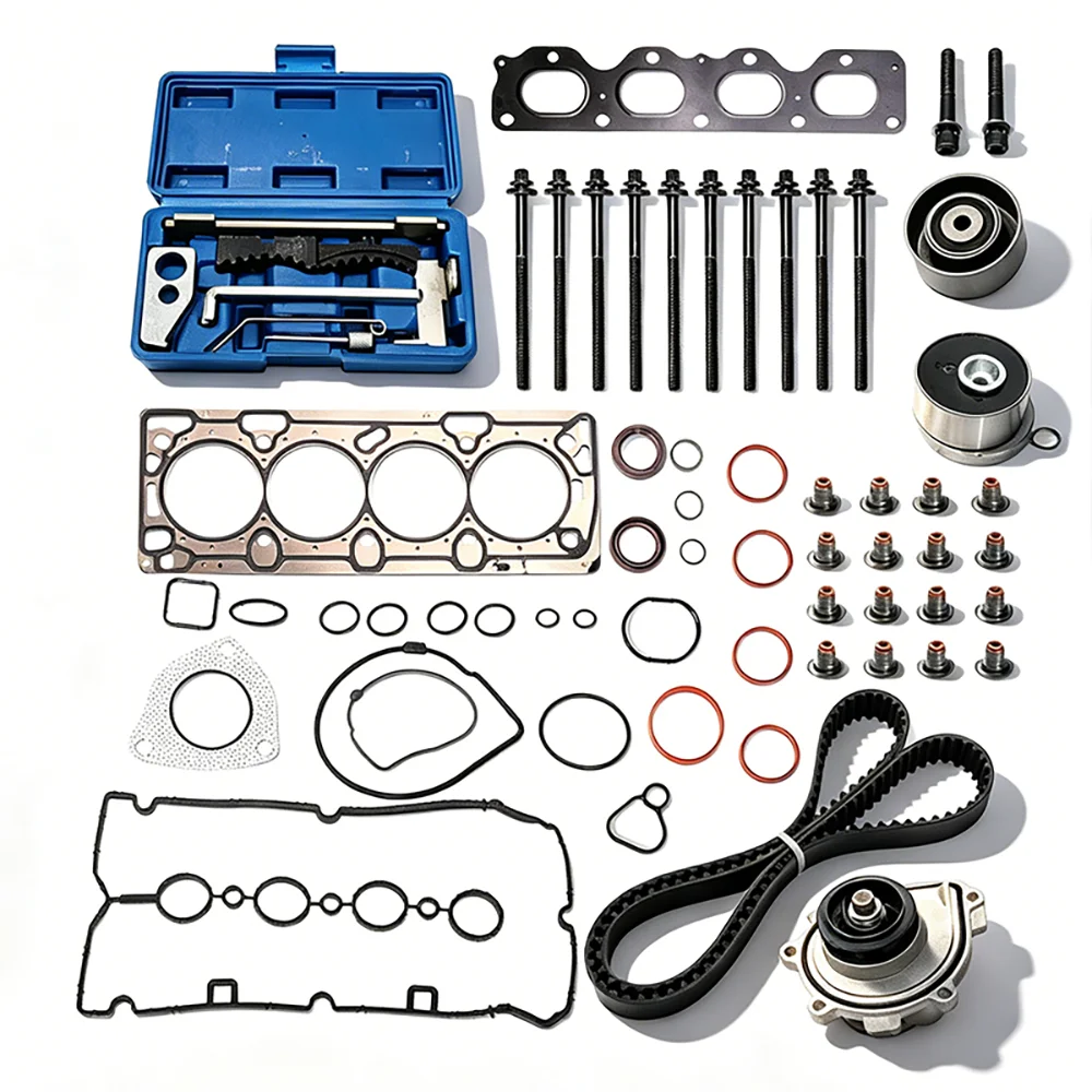 Engine Timing Belt Kit with Water Pump HS26516PT1,TCKWP338,24422964 for Chevrolet Cruze Sonic 1.8L 2011-2018