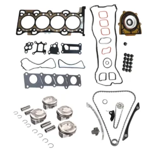 Engine Rebuild Kit with Timing Chain Kit LR025852 LR038760 LR032083 LR025000 LR025263 for Land Rover 2.0L 204PT AJ200