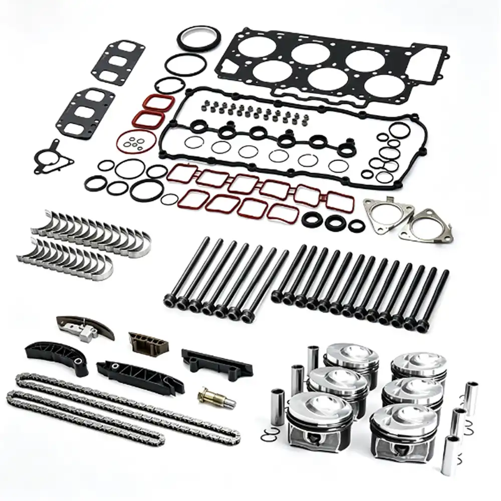 Engine Rebuild Kit with Pistons & Timing Chain 03H 103 465，03H 103 503，03H 109 509 A，03H 109 513 for Porsche VW 3.6L