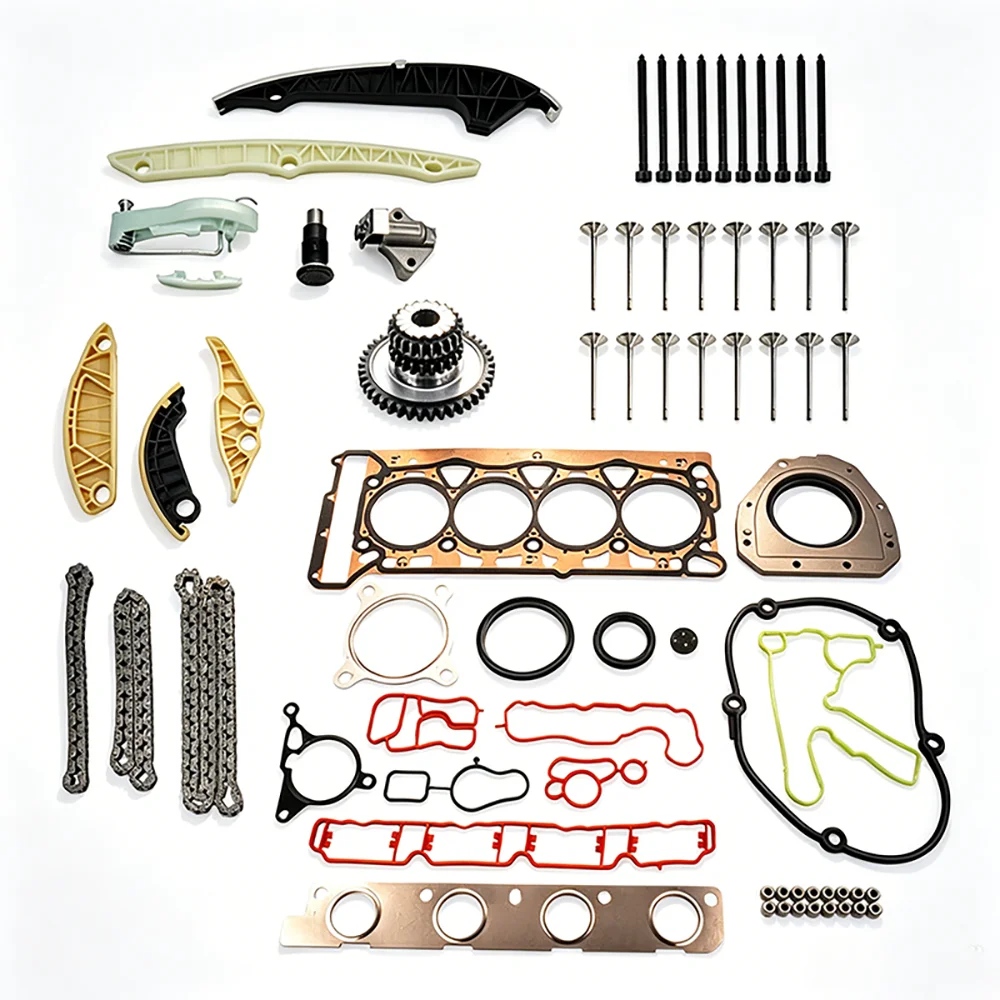 Timing Chain Kit with Valve Components 06D198385D 06H103383AF for Audi 1.8L 2.0L Engine 2008-2016