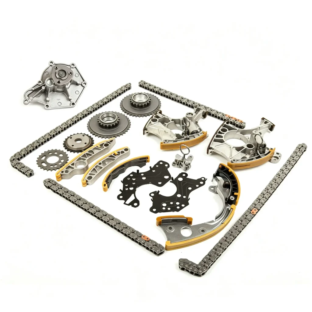 Timing Chain Kit with Water Pump 06E-109-218-H 079-109-510-M 059-109-469-E for 2005-2009 Audi A4 A6 A8 Quattro 3.2L AUK Engine