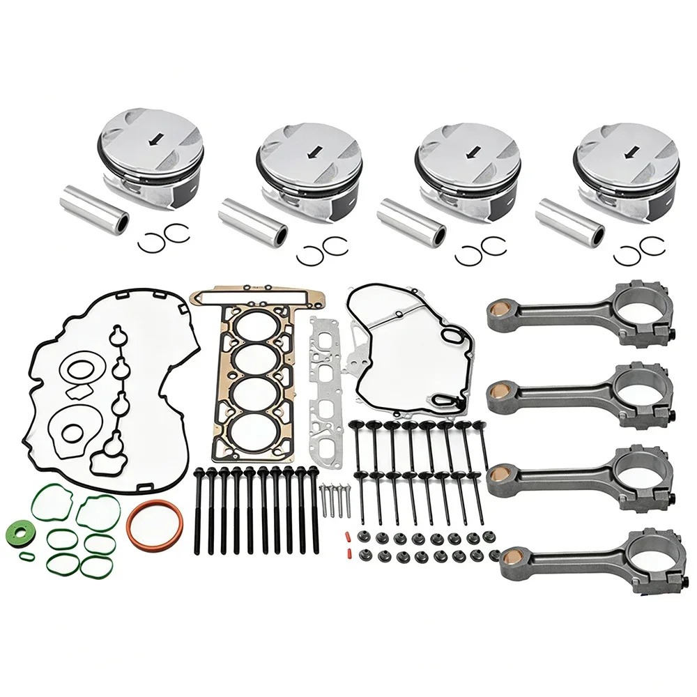 Engine Rebuild Kit with Gasket Set & Bolts 12578324 12578326 12593744 12593745 1260391 for Chevrolet Equinox Buick Verano GM 2.4L Engine 2010-2017