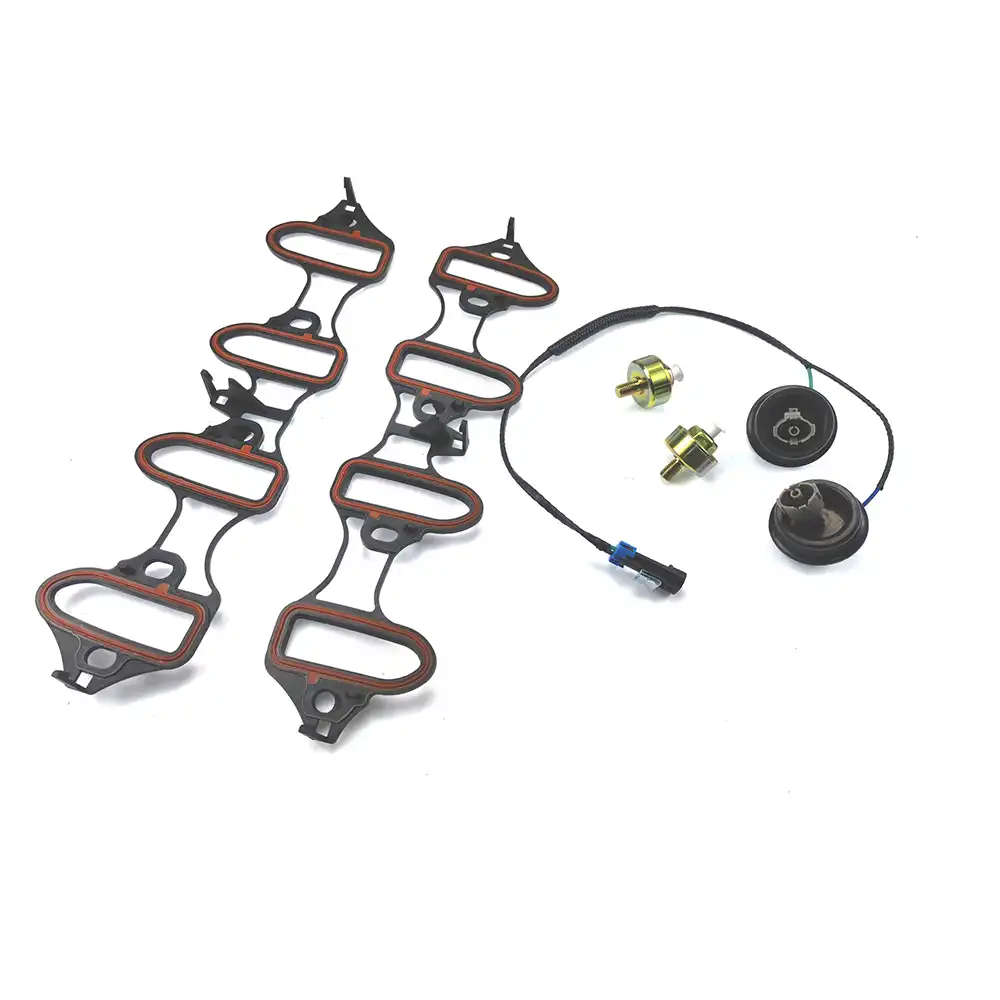 Knock Sensor Harness & Intake Manifold Gasket Kit 12601822 1437 8104566030 917-033 KS116 MS92211for GM 4.8L 5.3L Engine