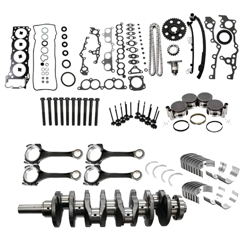 Engine Rebuild Kit with Crankshaft & Timing Chain 13411-75900 13411-75010 for 1995-2004 Toyota Tacoma 2.4L 2RZ-FE