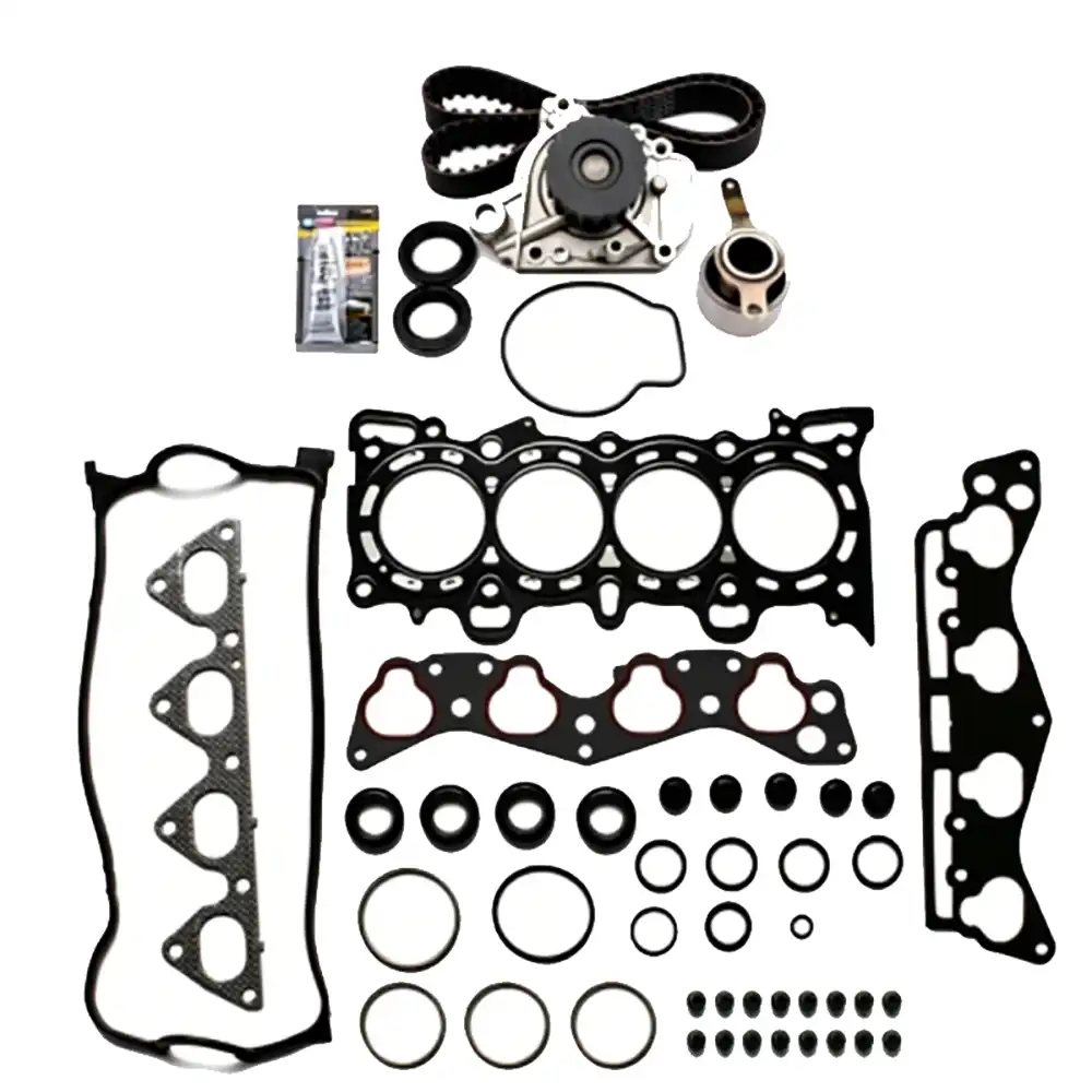 Engine Head Gasket & Timing Belt Kit with Water Pump E81221CP559S TCKWP224 WP224K1B TB224LK2 for 1996-2000 Honda Civic 1.6L D16Y7 D16Y Engine
