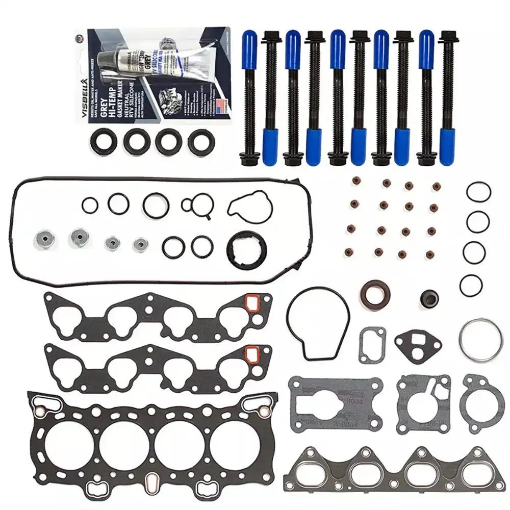 Cylinder Head Gasket & Head Bolt Kit HS9123PT HS9123PT-1 HS9123PT-2 HS9123PT-3 for 1988-1995 Honda CRX Civic 1.5L 1.6L D15B7 D16A6 Engine