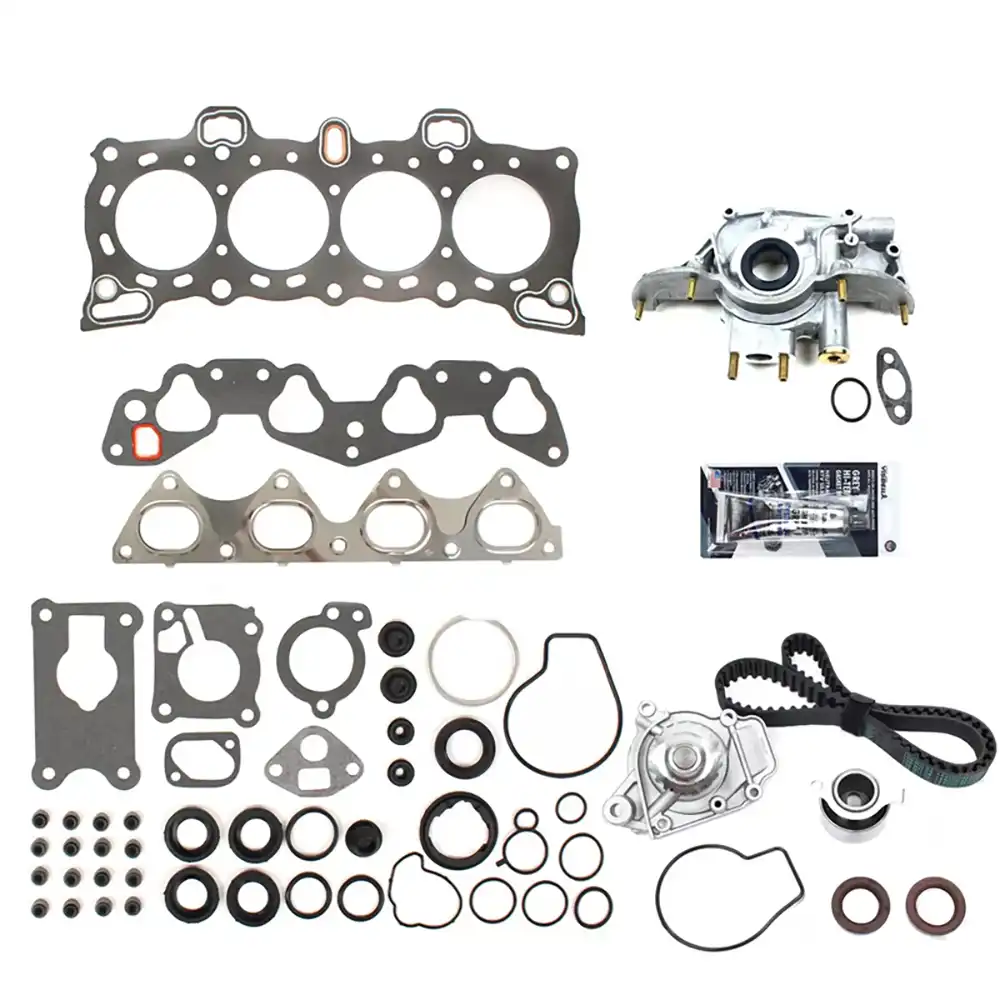 Engine Repair Kit with Head Gasket, Timing Belt & Water Pump TS26143 ITM143 15100-PM3-000 for 1988-1995 Honda 1.5L D15B