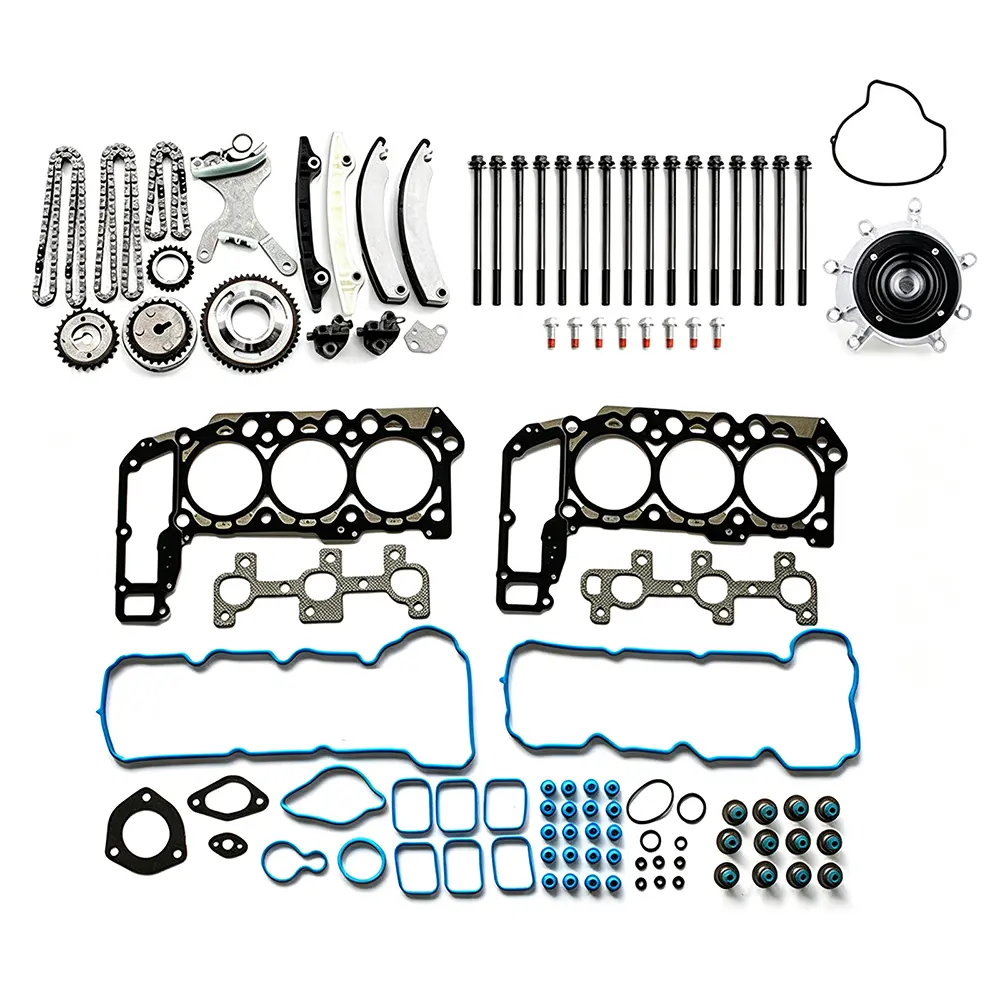 Timing Chain Kit with Head Gasket Set WP-9240 HS26229PT-1 for Jeep 3.7L V6 Engine 2005-2009