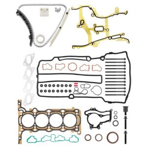 Timing Chain Kit & Head Gasket Set HS26540PT-1 ES72474 TS0981 052-4010 TCS46201 JV508 for 2011–2016 Chevrolet Trax Sonic Cruze 1.4L 1.8L Engine